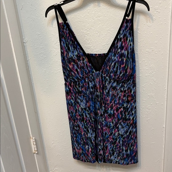 Trimshaper Other - Plus Size Trimshaper Tracey Black Multi Swimdress Size 18